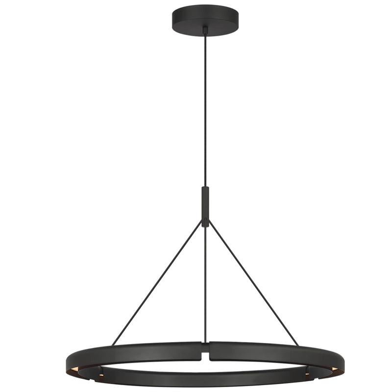 Cloak Round Chandelier Small Nightshade Black By Visual Comfort Main View 1