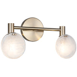 Cloudburst Vanity Light 2 Lights By Matteo - Side View3