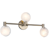 Cloudburst Vanity Light 3 Lights By Matteo - Side View3