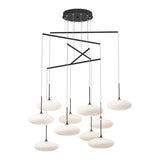 Clouds 10-Light Mobile Chandelier in Black, Standard by Hubbardton Forge