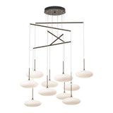Clouds 10-Light Mobile Chandelier in Bronze, Standard by Hubbardton Forge