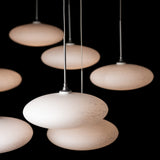 Clouds 10-Light Mobile Chandelier detail in Vintage Platinum, Standard, by Hubbardton Forge