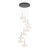 Clouds 9-Light Chandelier in Ink, Standard by Hubbardton Forge