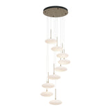 Clouds 9-Light Chandelier in Soft Gold, Standard by Hubbardton Forge