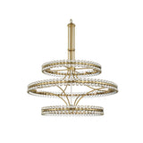 Clover 3-Tier Chandelier 48'' Aged Brass