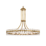 Clover Chandelier 28.75" Aged Brass