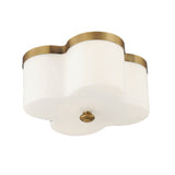 Clover Flush Mount Natural Aged Brass by Maxim Lighting