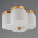 Clover Flush Mount Natural Aged Brass by Maxim Lighting