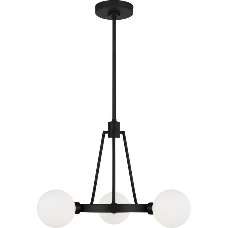 Clybourn Chandelier — 21", Midnight Black