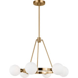 Clybourn Chandelier — 26", Satin Brass