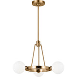 Clybourn Chandelier — 21", Satin Brass