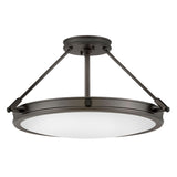 Collier Medium Semi-Flush Mount - Black Oxide - by Hinkley
