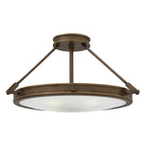 Collier Medium Semi-Flush Mount - Light Oiled Bronze - by Hinkley