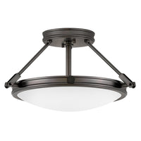 Collier Medium Semi-Flush Mount - Black Oxide - by Hinkley
