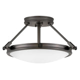 Collier Medium Semi-Flush Mount - Black Oxide - by Hinkley