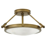Collier Medium Semi-Flush Mount - Heritage Brass - by Hinkley