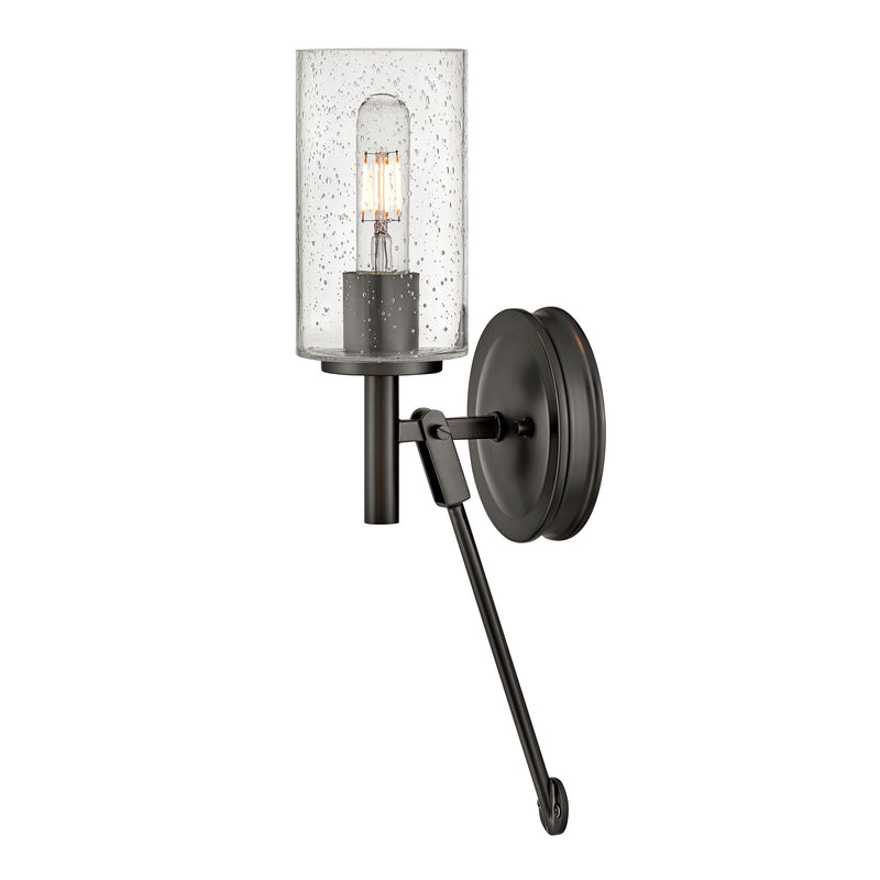 Collier Medium Single Light Sconce - Black Oxide - by Hinkley