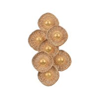 Colline Wall Sconce in Vintage Gold Leaf by Corbett