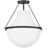 Collins Semi Flush Mount Medium Black By Hinkley - Side View1