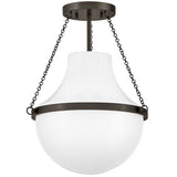 Collins Semi Flush Mount Small Black By Hinkley - Side View1