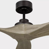 Collins Smart Ceiling Fan Large Aged Pewter Housing Light Grey Weathered Oak Blades By Visual Comfor Fan Collection - Detailed View1