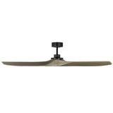 Collins Smart Ceiling Fan Large Aged Pewter Housing Light Grey Weathered Oak Blades By Visual Comfor Fan Collection  - Side View
