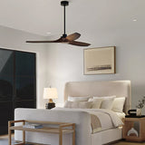 Collins Smart Ceiling Fan Large Midnight Black Housing Dark Walnut Blades By Visual Comfor Fan Collection - Lifestyle View1
