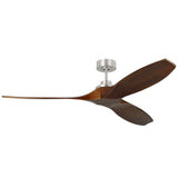 Collins Smart Ceiling Fan Medium Brushed Steel Housing Dark Walnut Blades By Visual Comfor Fan Collection