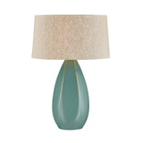 Colwyn Table Lamp - Aged Brass with Ceramic Celadon Wash by Hudson Valley
