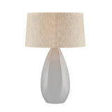 Colwyn Table Lamp - Aged Brass with Ceramic Dove White by Hudson Valley