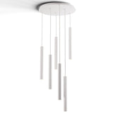 Combi 6 Light Suspension By Koncept, Light Only, Finish: Matte White, Size: 16 Inch