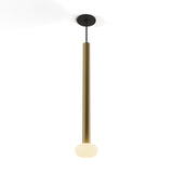 Combi Single Pendant Light By Koncept, Glass Ball, Finish: Brass, Size: 24 Inch