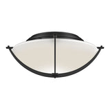 Compass Flush Mount in Black by Hubbardton Forge