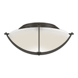 Compass Flush Mount in Dark Smoke by Hubbardton Forge