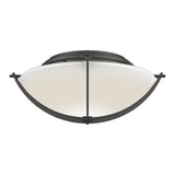 Compass Flush Mount in Natural Iron by Hubbardton Forge