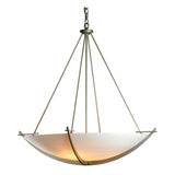 Compass Large Scale Pendant, shown in Dark Smoke, Opal Glass, by Hubbardton Forge