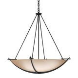 Compass Large Scale Pendant in Black, Sand Glass by Hubbardton Forge