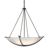 Compass Large Scale Pendant in Bronze, Opal Glass by Hubbardton Forge