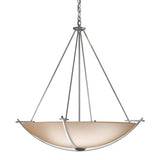 Compass Large Scale Pendant in Sterling, Sand Glass by Hubbardton Forge