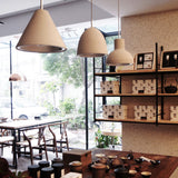 Concrete Gray Castle Bell Pendant by Seed Design