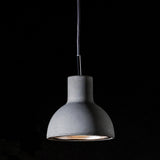 Concrete Gray Castle Bell Pendant by Seed Design