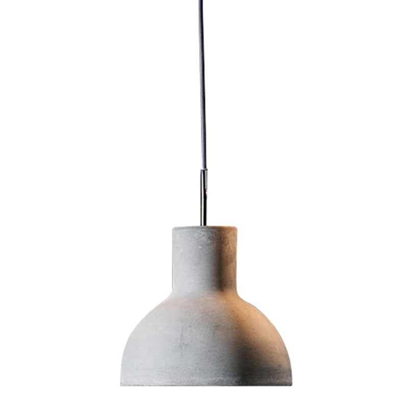 Concrete Gray Castle Bell Pendant by Seed Design