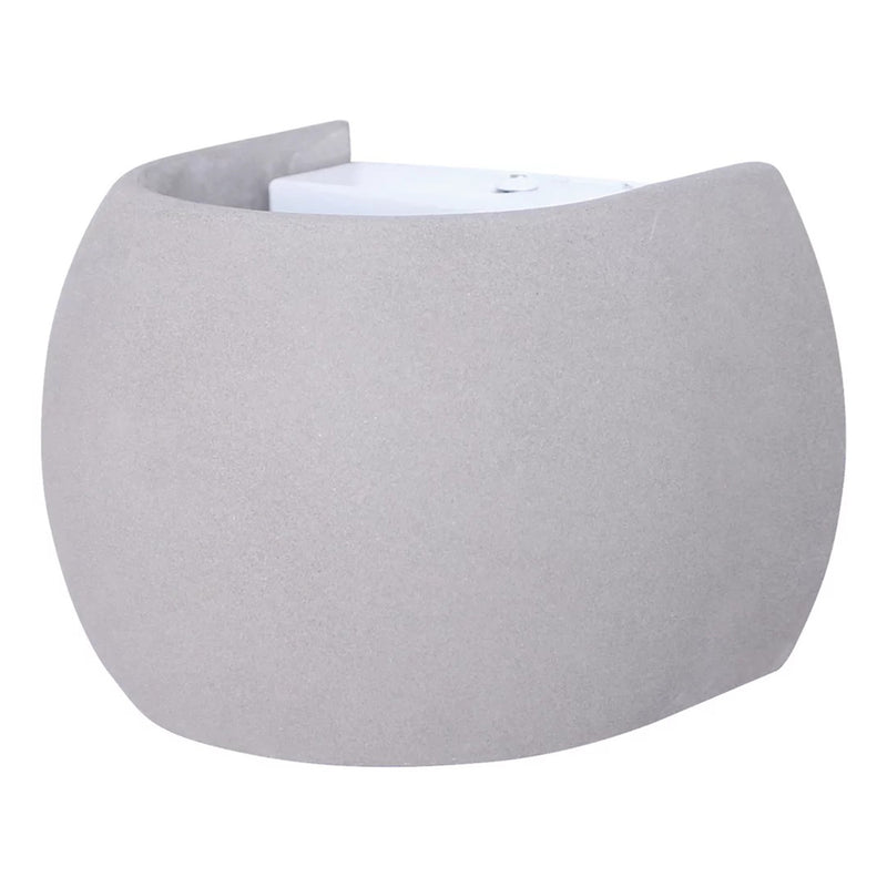 Concrete Gray Castle R Round Wall Sconce by Seed Design