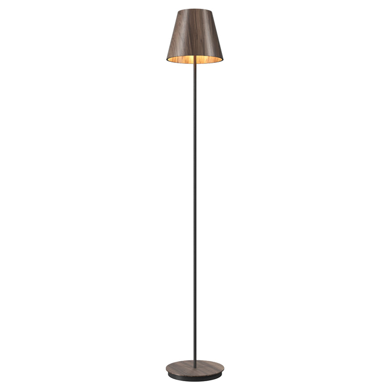 Conica Floor Lamp American Walnut By Accord