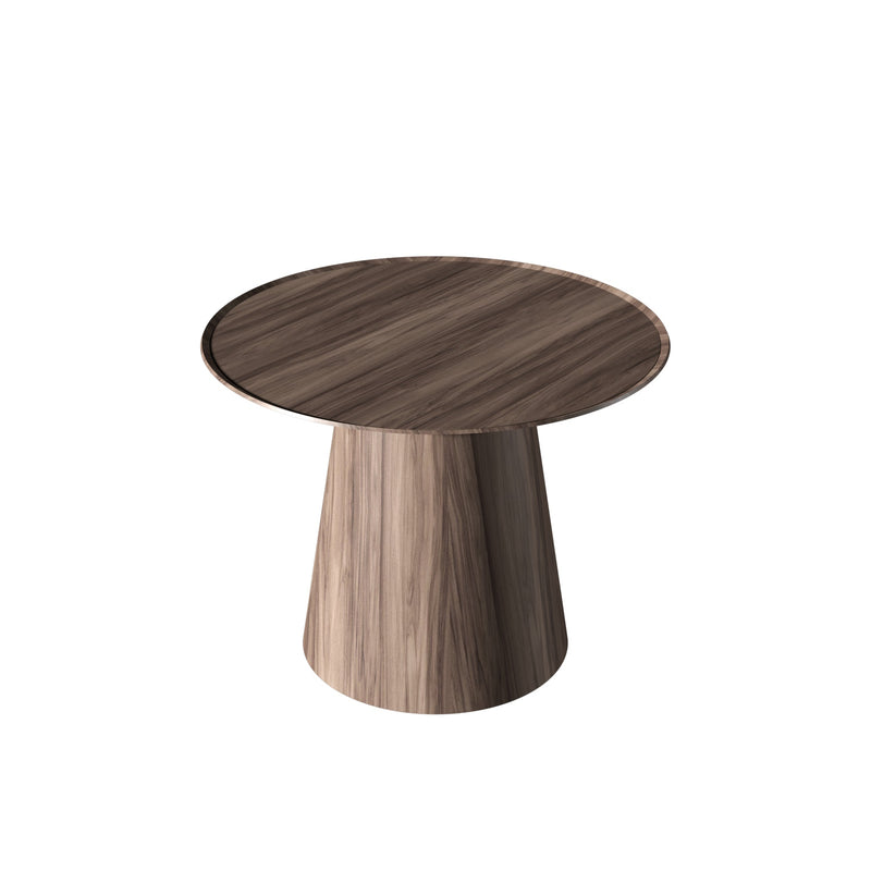 Conica Side Table By Accord, Size: Medium, Finish: American Walnut