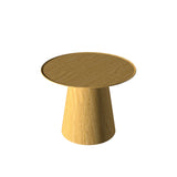 Conica Side Table By Accord, Size: Medium, Finish: Cathedral Freijo
