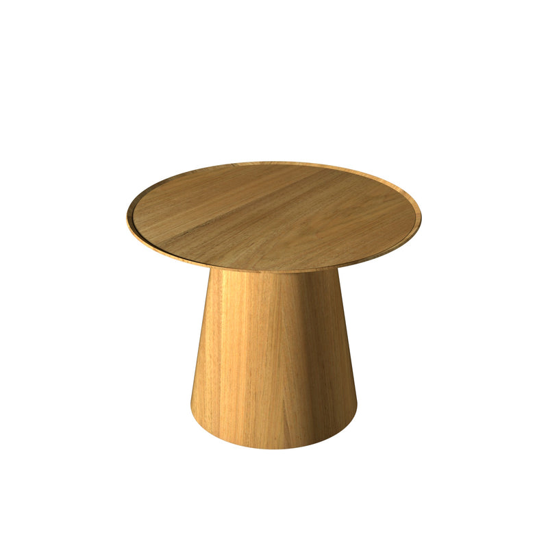 Conica Side Table By Accord, Size: Medium, Finish: Louro Freijo