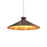 Conica Topper Wide Pendant By Accord Lighting, Finish: American Walnut