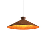 Conica Topper Wide Pendant By Accord Lighting, Finish: Imbuia