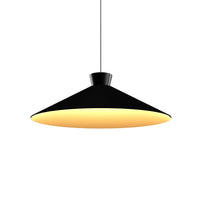 Conica Topper Wide Pendant By Accord Lighting, Finish: Matte Black